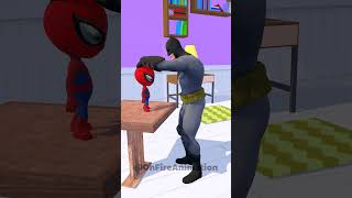 Spiderman Song with Lil spidy Batman and Scary Teacher 3D shorts comedy animation funnyvideos [upl. by Gaston467]