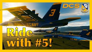 Fly in a Blue Angel Solo Jet in DCS DCS World Blue Angels Ride Along [upl. by Rotceh]