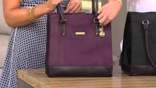 Tignanello Oversized Pebble Leather Shopper Bag with Sharon Faetsch [upl. by Pegeen67]