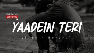 quotBaatein Teri Yaadein Teriquot  Slow  Reverb [upl. by Etteuqal]