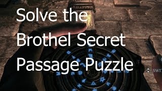 Thief Gameplay  How to Solve Brothel Secret Passage Puzzle [upl. by Ellehciram373]