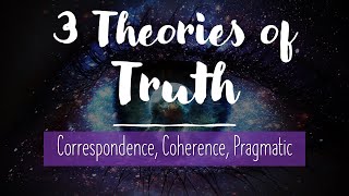 Epistemology Three Theories of Truth Correspondence Coherence Pragmatic [upl. by Enilav]