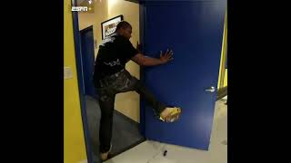 Rampage Jackson Destroys Door TUF ufc mma [upl. by Enitnemelc744]