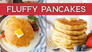 3 SECRETS for the FLUFFIEST Pancakes 🥞🙌🏻🤩 [upl. by Warram771]