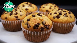 Muffins de naranja y chispas de chocolate ESPONJOSOS Y DELICIOSOS  Muve FLavors [upl. by Algar116]