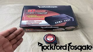 UNBOXING  Full Review Rockford Fosgate 10 Farad Hybrid Capacitor  Watch Before Buying [upl. by Noonberg452]