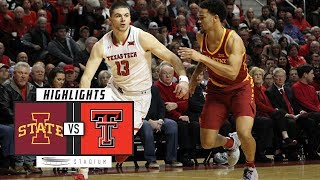 Iowa State vs No 8 Texas Tech Basketball Highlights 201819  Stadium [upl. by Emylee]