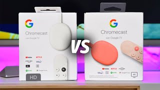 Chromecast Google TV HD vs Chromecast 4K ¡DIFERENCIAS [upl. by Adnolohs]