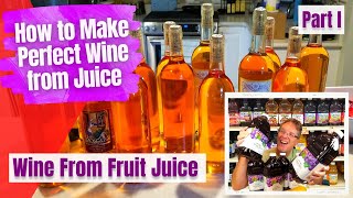 How to Make Wine from Fruit Juice  The Only Wine Recipe You Will Ever Need  Part I [upl. by Harwilll]