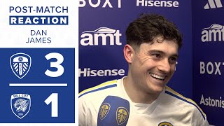 “It was a nice feeling”  Dan James on 45yard goal  Leeds United 31 Hull City [upl. by Nnanaej]