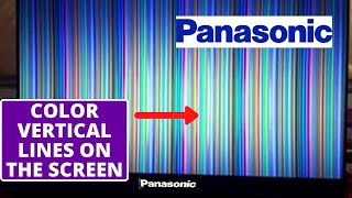 How to fix Panasonic TV Color Vertical Lines On Screen  Panasonic 32quot inch led tv display problem [upl. by Dietsche]