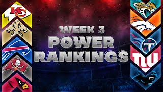 NFL Week 3 Power Rankings [upl. by Eilrak]