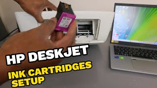 HP Deskjet 2710e Ink Cartridge Setup [upl. by Marcoux292]