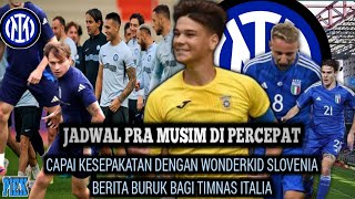 PERCEPAT JADWAL PRAMUSIM II CAPAI KESEPAKATAN DGN WONDERKID SLOVENIA II KABAR BURUK TIMNAS ITALIA [upl. by Giess]