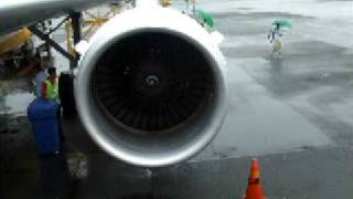 Turbine Failure Airplane Jet Engine Scares Passenger exiting plane Is this normal [upl. by Harv]