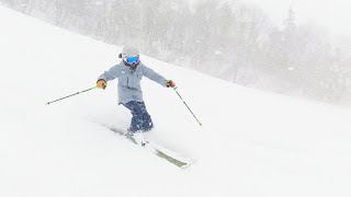 Season² DAY4｜夏油高原で初めてのファットスキーをレンタルして滑ってみたらふわふわ感がたまらん！｜ななこスキーはじめました。 [upl. by Navert]