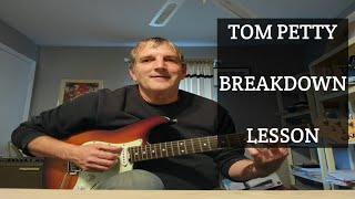 Breakdown  Tom Petty  guitar lesson [upl. by Cida322]