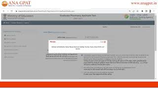 Solution for GPAT Form filling error  Aadhar Authentication Failed [upl. by Soinski]