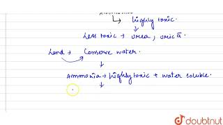 Terrestrial animals are generally either ureotelic or uricotelic not ammonotelic why [upl. by Viviane]