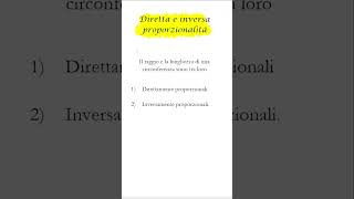 Diretta e Inversa Proporzionalità [upl. by Ecnedurp861]