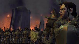 Teyran Loghain abandons the king and Grey Wardens in battle dragonage eagames gaming [upl. by Silletram]