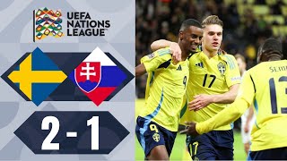 Viktor Gyökeres Goal  Sweden vs Slovakia 21 Highlights  UEFA Nations League 2024 [upl. by Rose620]