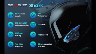 GEARELEC Motorcycle Bluetooth Headset [upl. by Eulalia]