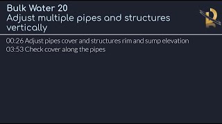 Bulk Water 20  Adjust multiple pipes and structures vertically [upl. by Segal]