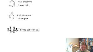 Pyridine and pyrrole  localized and delocalized lone pairs [upl. by Fritts]