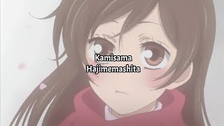 Kamisama Hajimemashita OP Eng Sub [upl. by Nawek]