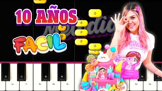 Mis Pastelitos  10 Años Piano Tutorial FACIL  EASY [upl. by Marybella]