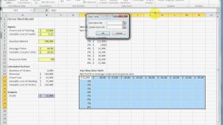 How to make a two way two variable data table in Excel [upl. by Enomys452]