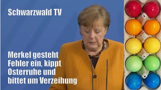 🚨😷 Merkel kippt CoronaRuhetage über Ostern Kanzlerin bittet um Verzeihung  Live 24032021 [upl. by Anik]