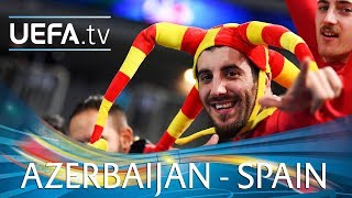 Futsal EURO highlights Azerbaijan v Spain [upl. by Ott934]