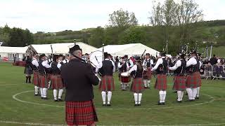 Thiepval Memorial Pipe Band On Visit Bathgate Scotland [upl. by Nnayelhsa719]