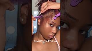 Sleek Ponytail Tutorial🌸 zsfhair hairstyle tutorial ponytail fyp [upl. by Enelyaj670]