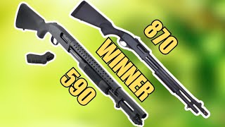 Mossberg 590 vs Remington 870  Which one to Choose [upl. by Atterrol]