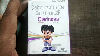 Clarinova Dry Syrup Use And Side Effect Full Hindi ReviewClarithromycin syp Clarinova कब और कैसे दें [upl. by Nicram110]