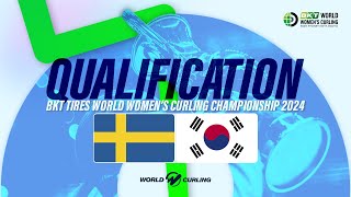 SWEDEN v KOREA  BKT Tires World Womens Curling Championship 2024  Highlights [upl. by Fang]