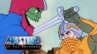 ManatArms Fights Trap Jaw  HeMan Official  Masters of the Universe Official [upl. by Nanni]