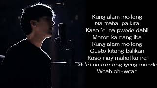 Kung Alam Mo Lang covered by Justin Calucin Lyrics Video  imYhalla 🍂 [upl. by Asilrac]