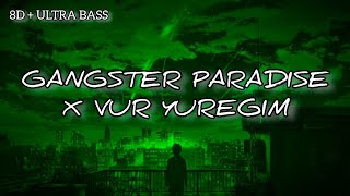 quotGangster Paradise x Vur Yuregim  Ultra Level Bass 👿  Slowed Reverb quot Use 🎧 [upl. by Esinaej]