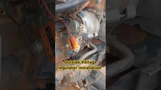 How to old alternator voltage regulator connections shorts alternator tractor [upl. by Mide]