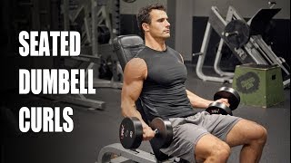 How To Properly Do Seated Dumbbell Curls For Best Results [upl. by Yung992]