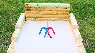 Simple DIY Outdoor Horseshoes Game Pit [upl. by Dann]