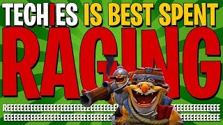 Playing Techies Is Best Spent RAGING  DotA 2 Patch 721C [upl. by Ardnuassak]