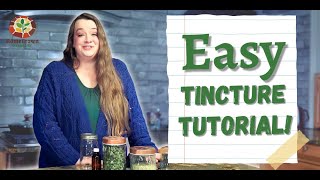 How To Make an Herbal Tincture  The Ratio Method [upl. by Aceissej]