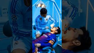 Cristiano saves messi treath and strong messi treath viraltrandingshortvideo [upl. by Elocal]