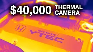 40000 Thermal Camera  Watching Engines Warm Up [upl. by Haodnanehs]