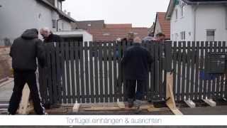 Video Montageanleitung Tor und Zaunanlage aus Aluminium  metallbauonlineshopde [upl. by Gassman]